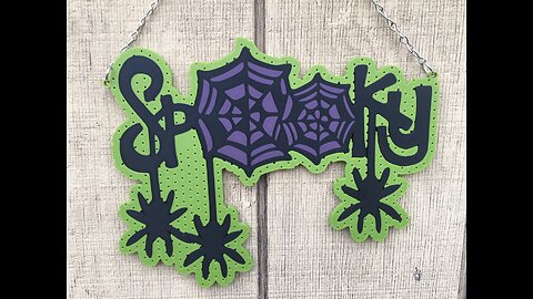 Spooky Spiders Sign