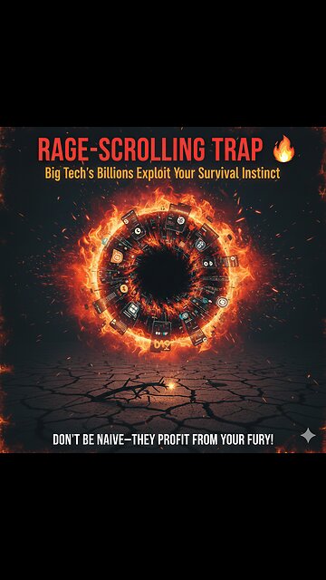 RAGE-SCROLLING TRAP: Big Tech's Billions Exploit Your Survival Instinct 🔥