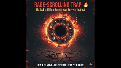RAGE-SCROLLING TRAP: Big Tech's Billions Exploit Your Survival Instinct 🔥
