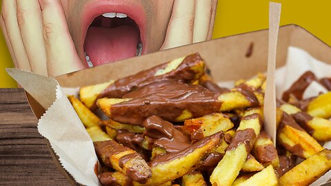 I Dipped French Fries In Chocolate Syrup | ASMR FOOD EATING