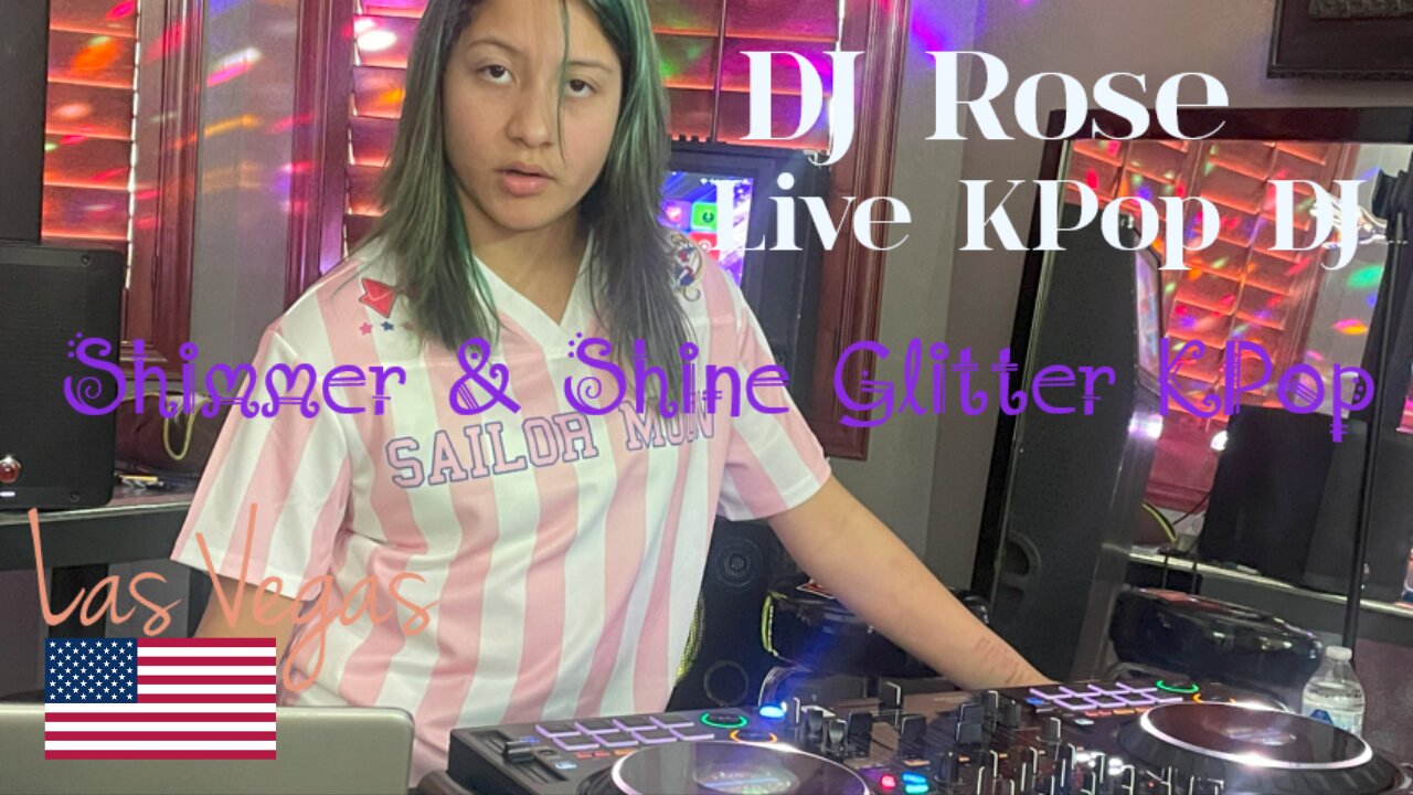 KPop DJ Rose Plays Shimmer & Shine Glitter KPop Mix LIVE Music!