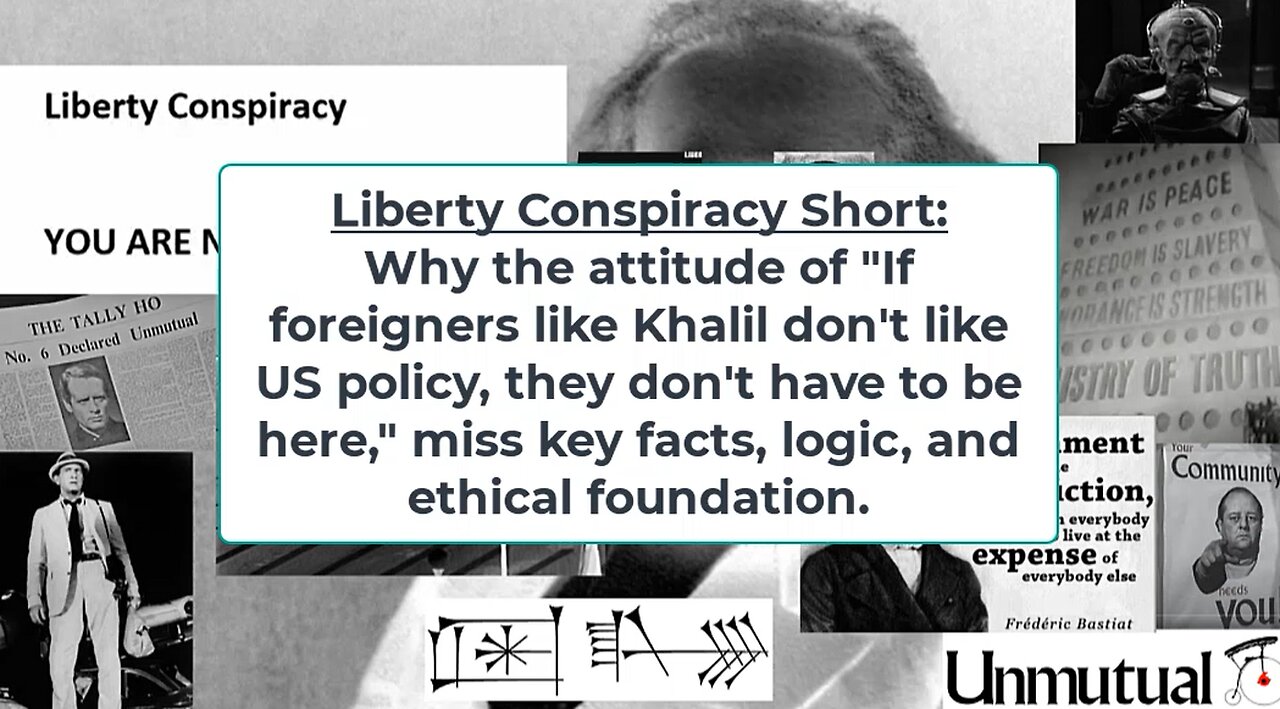 Liberty Conspiracy Short: Misuse of Alien Enemies Act, and Empty Criticism of Mahmoud Khalil