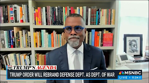 Historical Histrionics: MSNBC's Eddie Glaude Weeps Tears Of Soy Over 'Manly' Department Of War Name