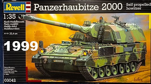 UNBOXING: Revell, Panzerhaubitze 2000 Self propelled howitzer, 1:35, 03042, 1999, metal barrel