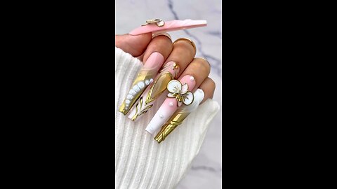 ✨ Yellow Flower Luxury Nails Art | Elegant & Luxurious Nail Design 🌼💅