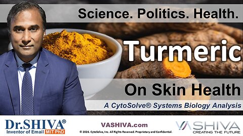 Dr.SHIVA® LIVE: Turmeric on Skin Health @CytoSolve® Systems Analysis