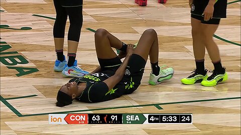 🫣 Rookie Lottery Pick Malonga has 2 INJURY SCARES in 4th QTR of blowout | WNBA women's basketball