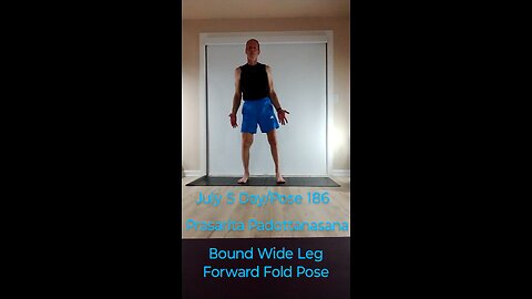 Prasarita Padottanasana / Bound Wide Leg Forward Fold Pose