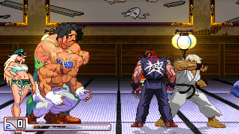 MUGEN - GM's Alex & Hugo vs. Riot Ryu & Riot Ken - Download