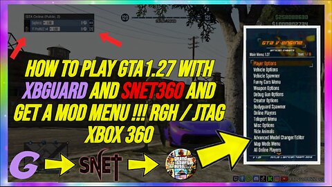 HOW TO PLAY GTA1.27 WITH XBGUARD AND SNET360 AND GET A MOD MENU !!! RGH / JTAG XBOX 360