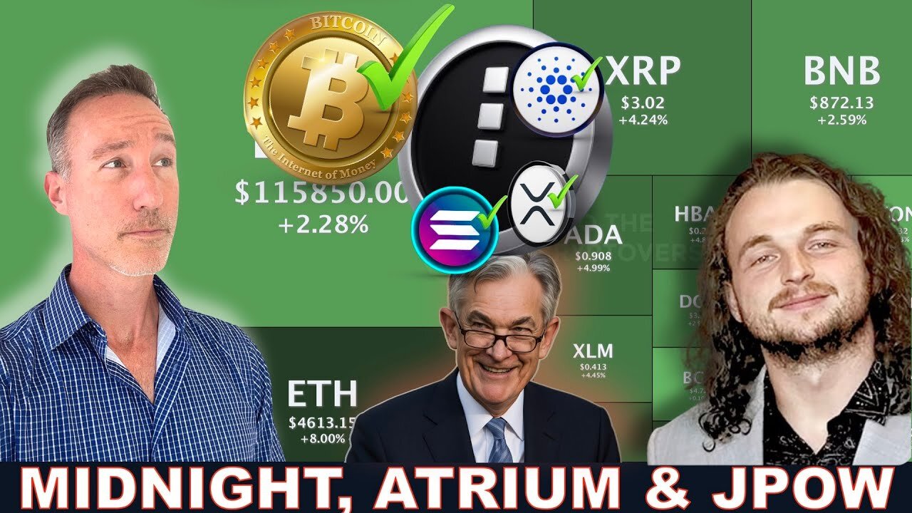 Market Pumps Thanks To The Fed. Midnight Airdrop & Atrium w/ Big Pey!