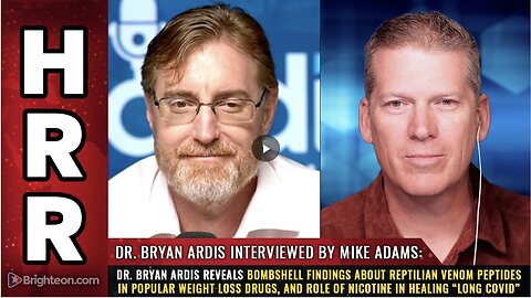 "Dr. Bryan Ardis' Shocking Discovery of Reptilian Venom Peptides in Weight Loss Drugs"
