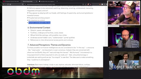 OBDM1323 - Red Eyed Aliens | Remote Viewing 3i Atlas | Strange News