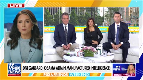 Tulsi Gabbard reacts after former President Obama addresses accusations that his administration weaponized intelligence