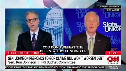 Ron Johnson Truth Telling on the National Debt.