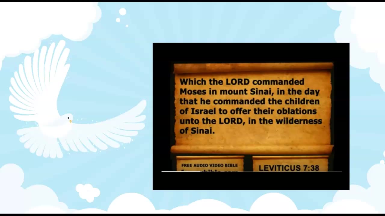 Audio Bible with KJV text Leviticus Chapter 7