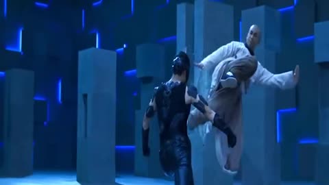 Chinese powerful action scene