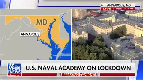 The US Naval Academy in Annapolis is on lockdown