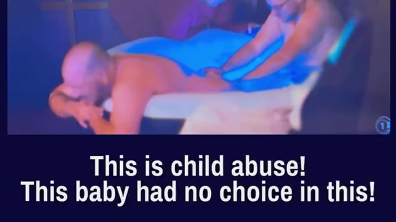 This is child abuse! This baby had no choice in this!