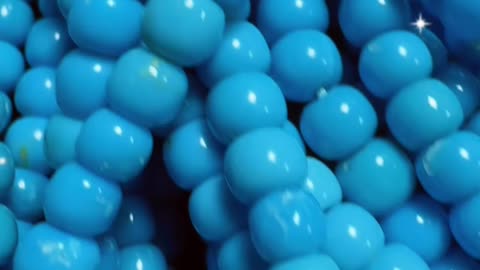 250609-13 Sleeping Beauty Turquoise Bead Strand: Wear Stardust Around the Neck