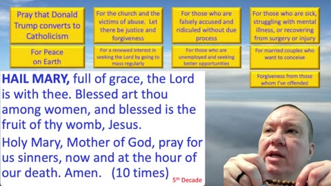 Mary's Daily Live Holy Rosary Prayer at 8:00 p.m. EDT 06/10/2025