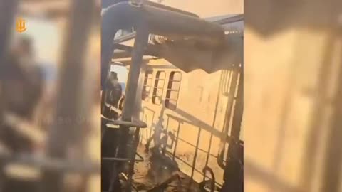 Turkish Ship VIVA Slightly Damaged by Russian Geran Strike