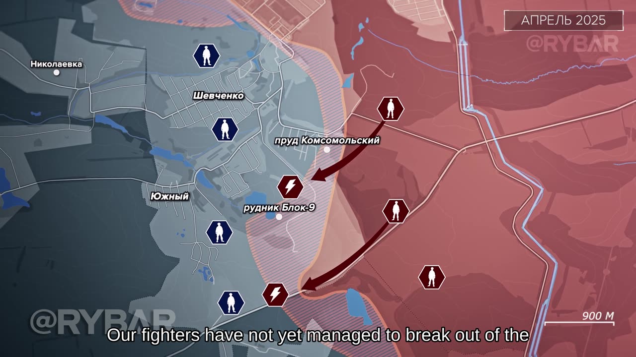 🇷🇺 🏹 🎣 Rybar’s Analysis: Battles for the Way out to Konstantinovka