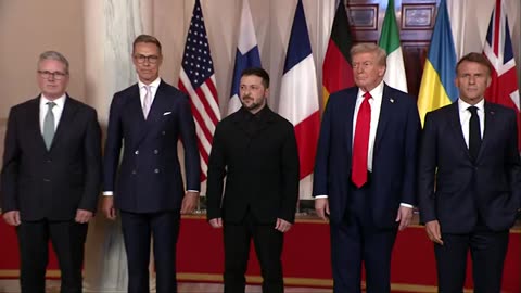 AUGUST 18 2025 Trump's photo with European presidents, prime ministers and leaders