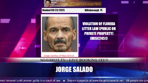 Mugshot TV - Live Arrest Booking Video Stream