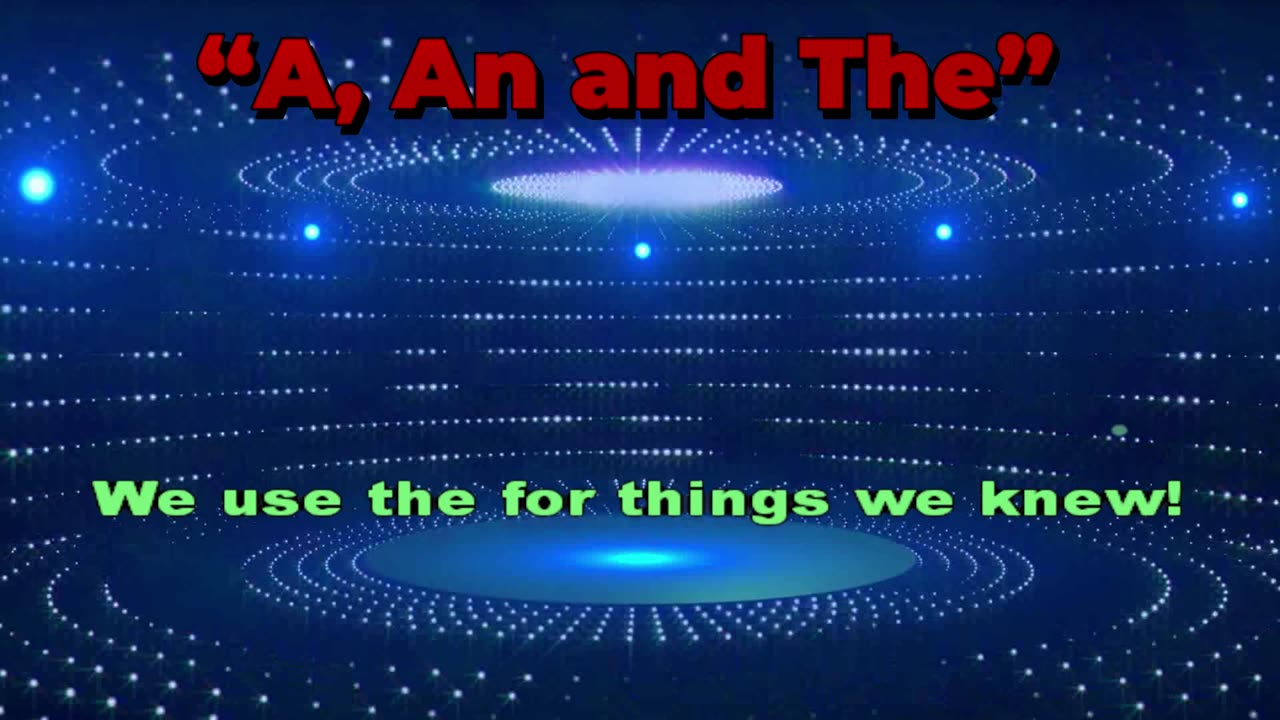 A, An and The – English Grammar Song (A1-A2 Karaoke for Beginners)