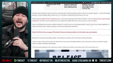 Epstein Trump Smear BACKFIRES On Democrats | Tim Pool