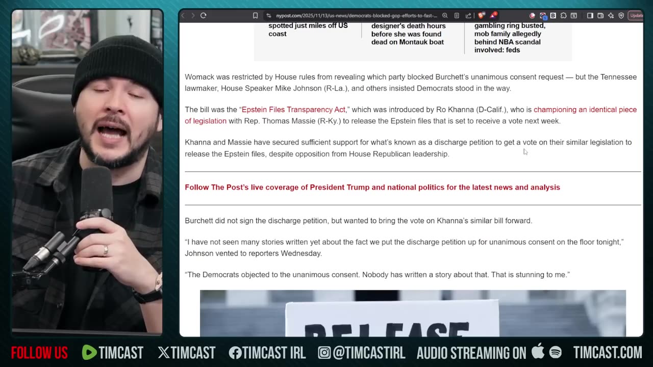 Epstein Trump Smear BACKFIRES On Democrats | Tim Pool