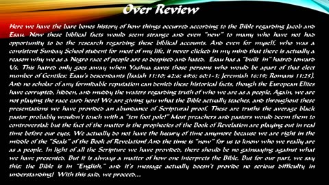 Esau And Jacob: The Two Nations (3)