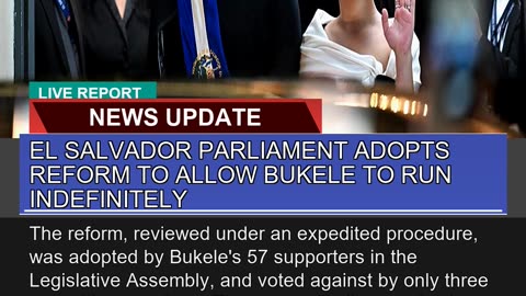 El Salvador Parliament Adopts Reform to Allow Buke