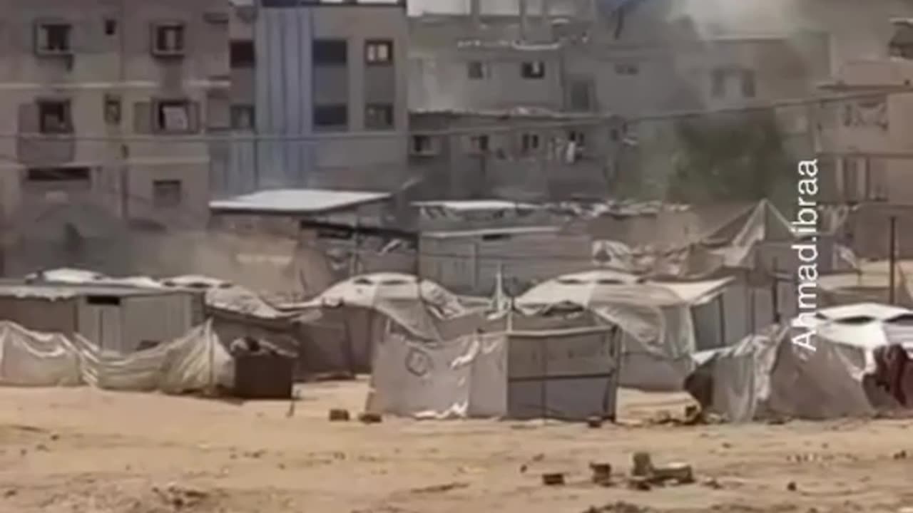 Massive explosions in Gaza right now.