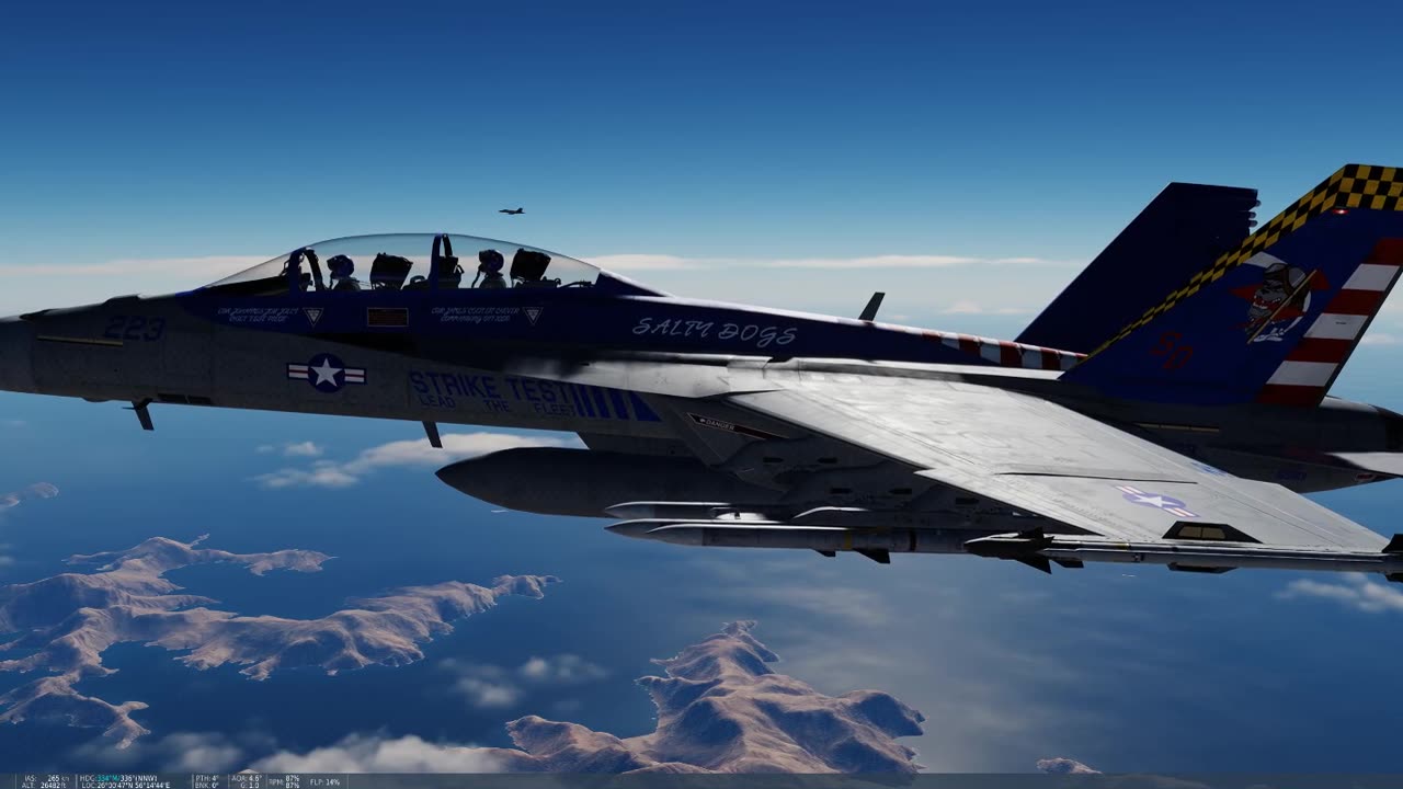F/A-18F final test of flight model