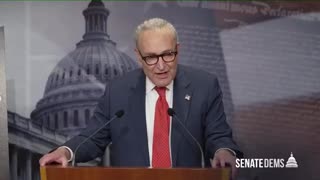 An irritated Chuck Schumer is still lying after he and his Democrat colleagues voted