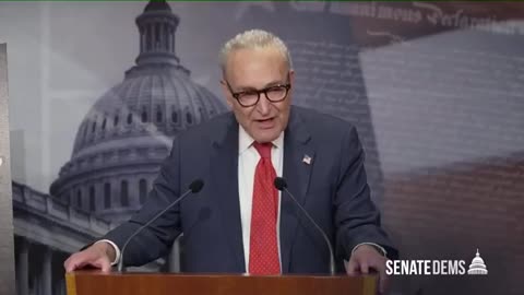 An irritated Chuck Schumer is still lying after he and his Democrat colleagues voted