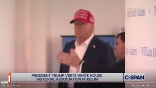 MOMENTS AGO: President Trump Visits WH Historical Association Museum...