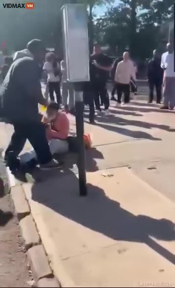 Police car is swiped and loses control hit bystanders.