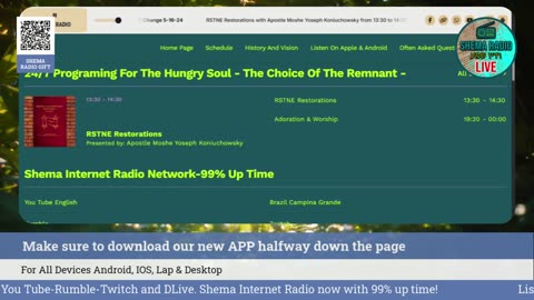 Shema Internet Radio Live Daily Stream