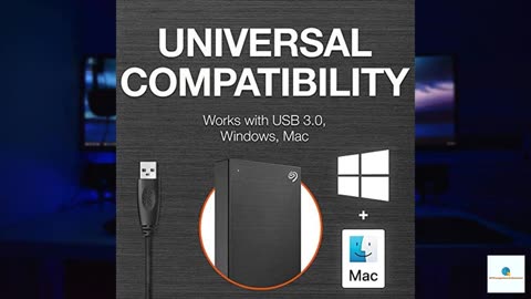 Seagate 5000GB One Touch 5TB External HHD Drive with Rescue Data Recovery Services, Black