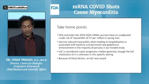 The FDA — mRNA COVID Shots Cause Myocarditis