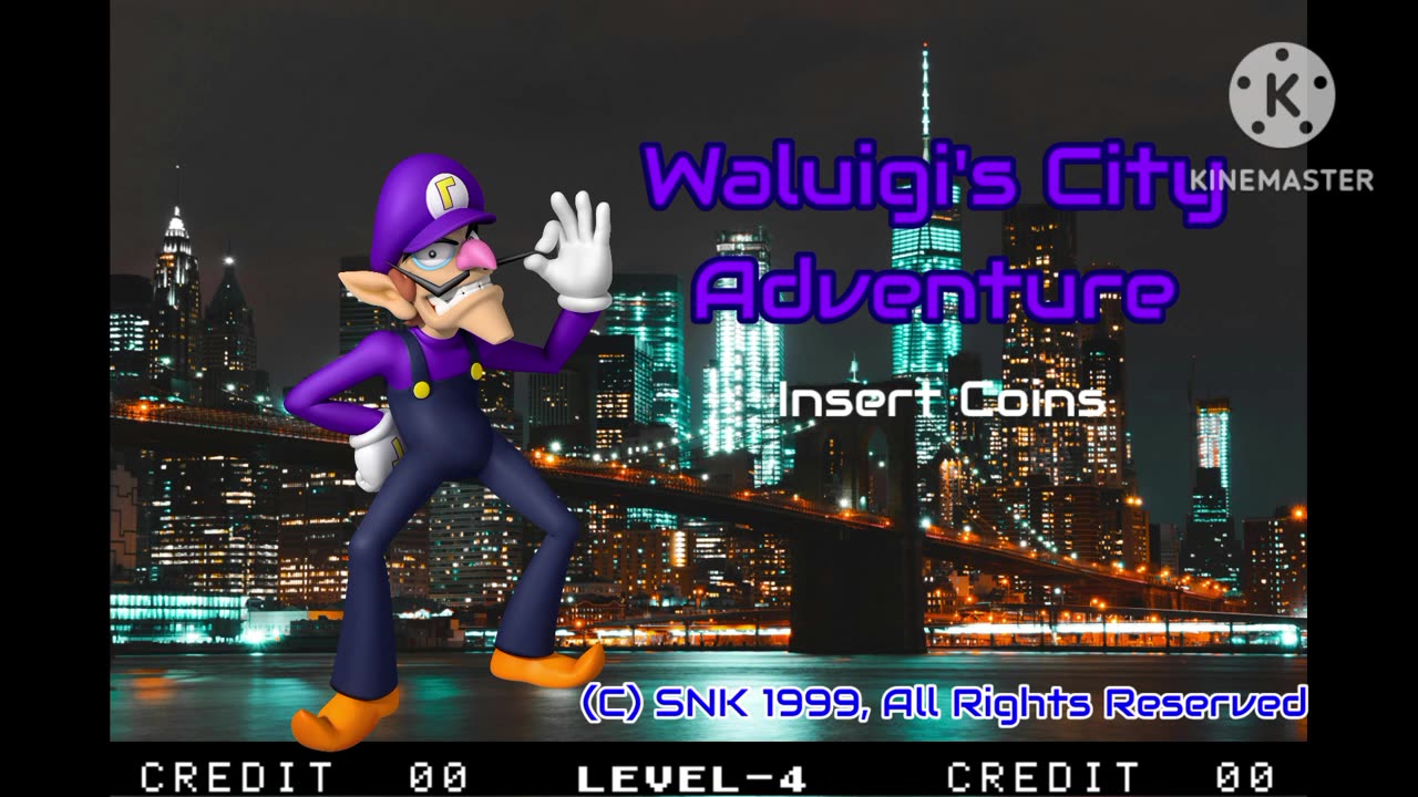 Waluigi's City Adventure (English Arcade Bootleg) Continue (Countdown) & Game Over