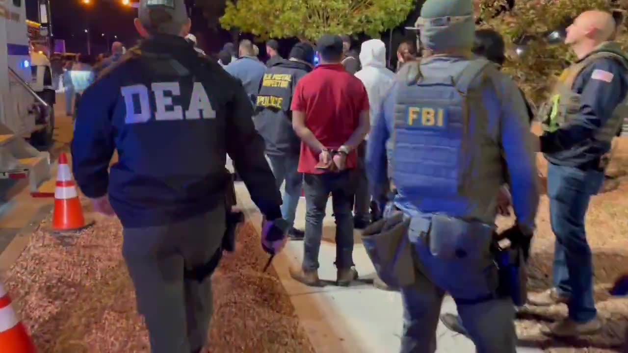 Lines of illegals being arrested for deportation early Sunday morning in Colorado Springs