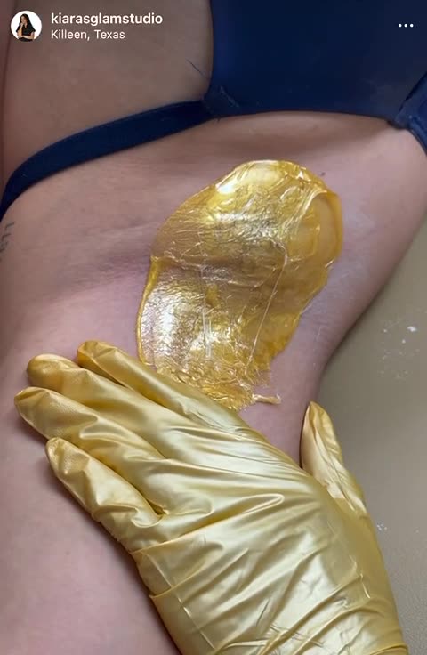 ✨ Underarm Waxing in Texas Using Sexy Smooth Golden Allure Wax | @KiarasGlamStudio
