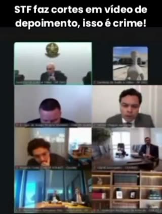 STF faz cortes em vídeo e anexa ao processo, isso é crime! Não é mais um tribunal é uma organização criminosa!