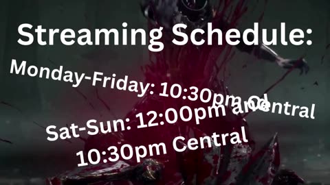 Streaming Schedule: Come catch my streaming moments Don't Miss Out