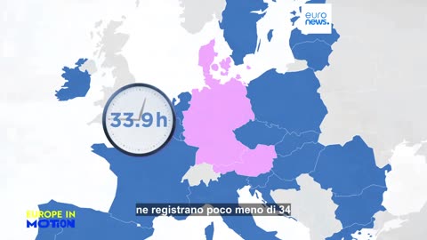 CURIOSITà EUROPEE i Paesi europei con la settimana lavorativa più corta e più lunga.La media dell'orario lavorativo nell'UE è di 36 ore.In Germania di circa 34 ore e nei Paesi Bassi di circa 32 ore con salari adeguati DATI EUROSTAT