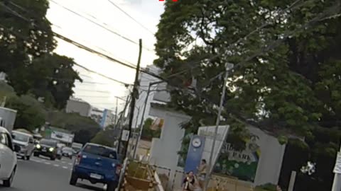 Vehicular movement on Edison Street in Makati City, Philippines